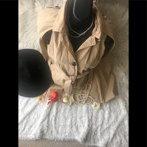 GAP fashion cloak cape jacket khaki ❣️ - Picture 3 of 12